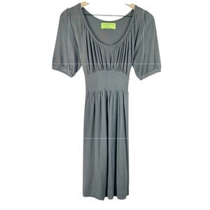 Zara Women’s Gray Cotton Peasant Dress Size Large